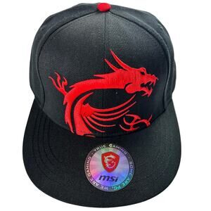 MSI Gaming Red Dragon Snapback Anniversary Edition Baseball Hat Cap NWT